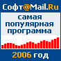 soft.mail.ru - Самые популярные программы 2006 года